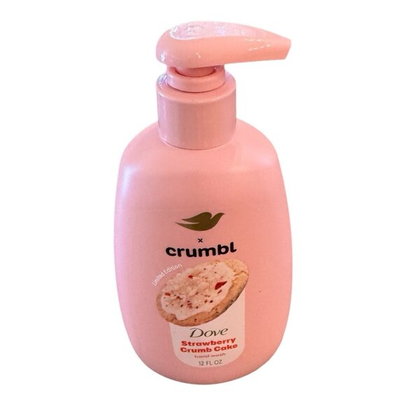(2) Dove x Crumbl Hand Soaps 12oz Limited Edition ~1  Lemon and 1 Strawberry  EA - Picture 3 of 4